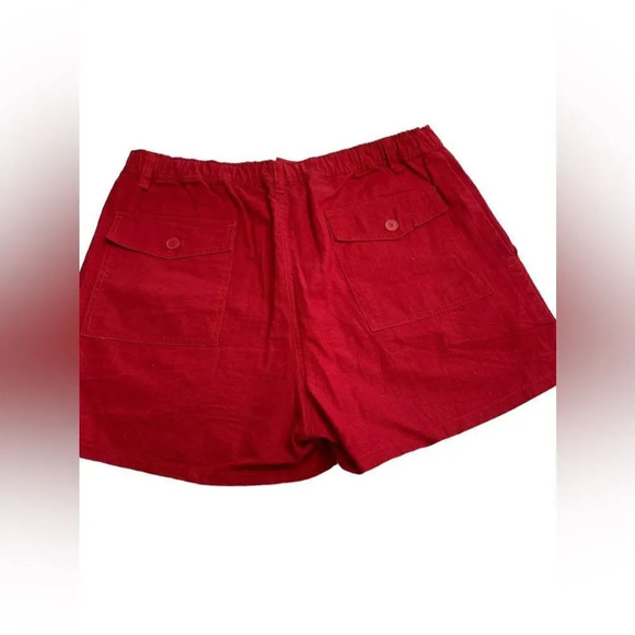 Vintage Island Image red tie beach shorts 34W - Picture 5 of 5
